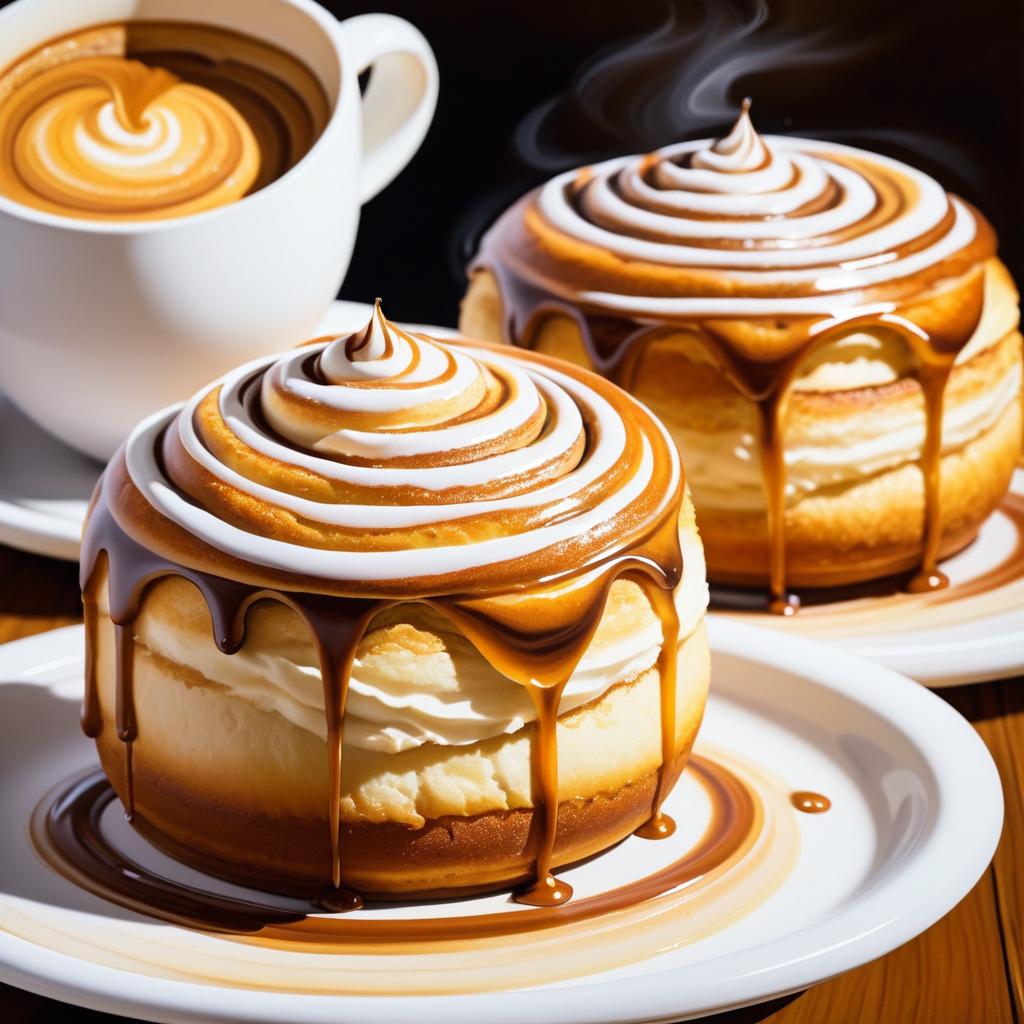 Decadent Coffee and Cinnamon Rolls Delight