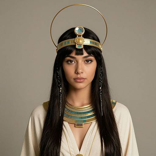 Realistic Hathor Goddess Costume Portrait