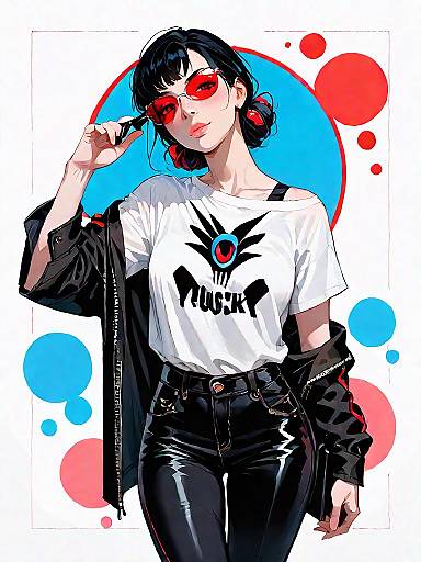 Stylish Woman in Casual Outfit