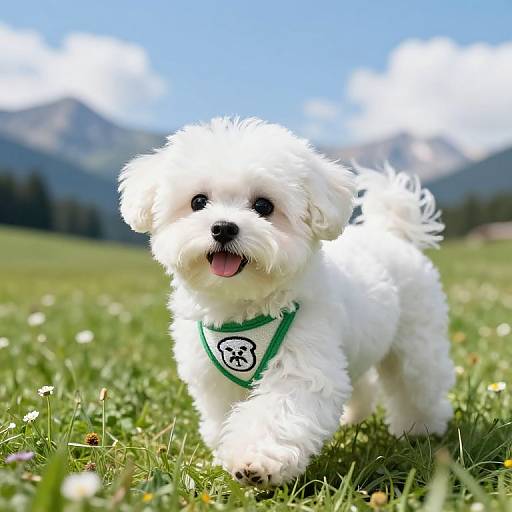 Cute Maltese Puppy Embroidered Patch