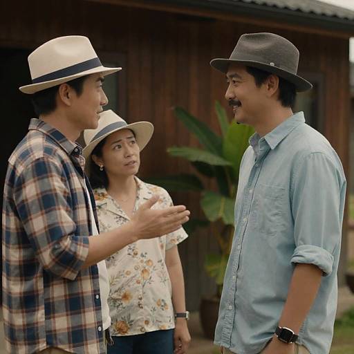 Casual Outdoor Gathering with Friends