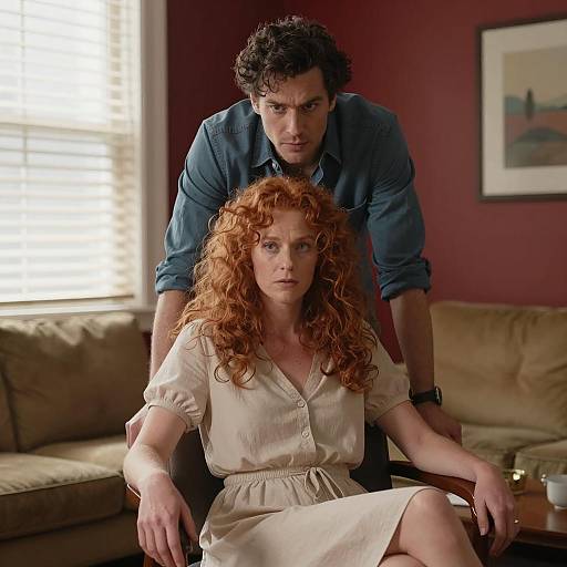 Intense Moment in a Cozy Room