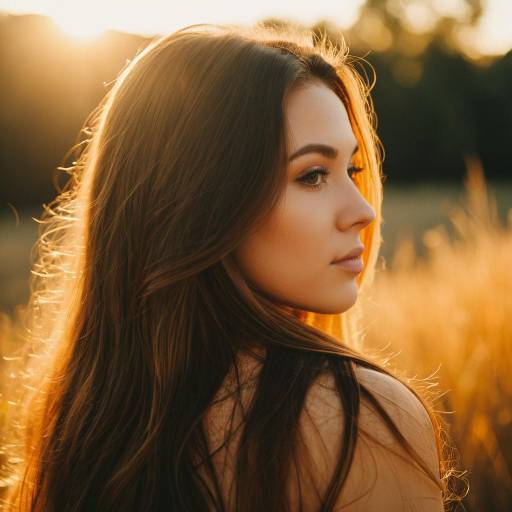 Young Woman Portrait in Golden Hour Light