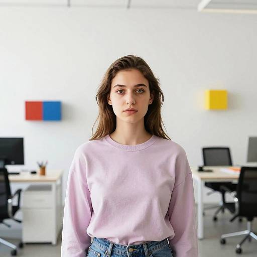 Young Female Designer in Modern Office