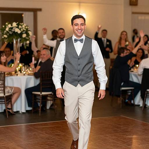 Joyful Ring Bearer at Wedding