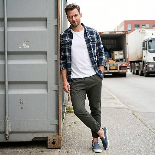 Urban Casual Style with Masculine Edge