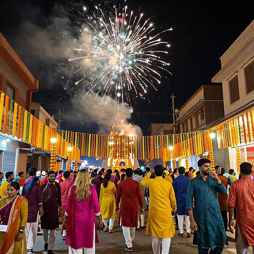 Vibrant Indian Festival Night Celebration