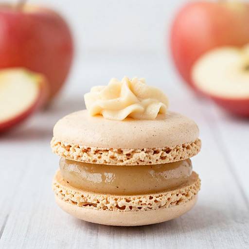 Apple Macarons with Cinnamon Frosting