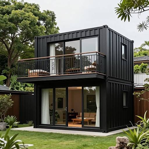 Modern Two-Level Shipping Container Home