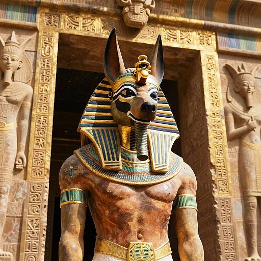 Half-Man Half-Jackal Egyptian Guardian