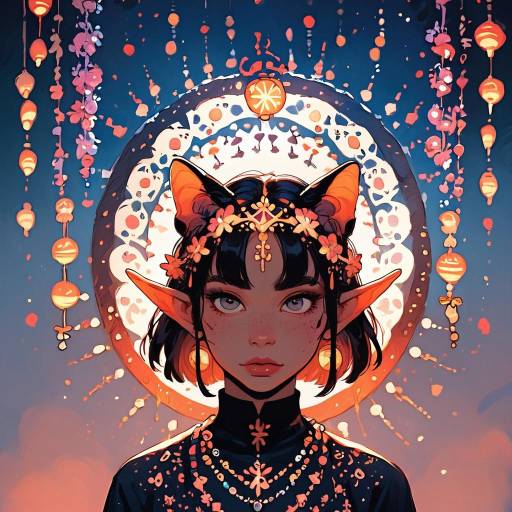 Hyperrealistic Cat-Human Musician Portrait