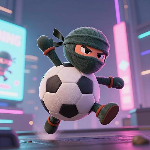 Dynamic Ninja Soccer Ball Adventurer