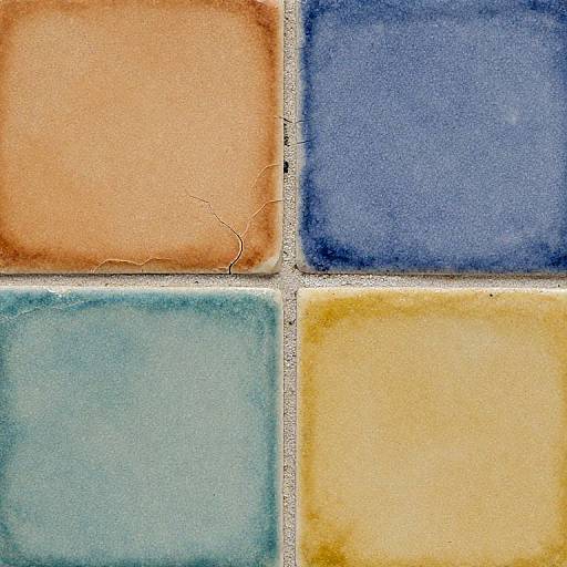 Macro Rustic Ceramic Tile Grout