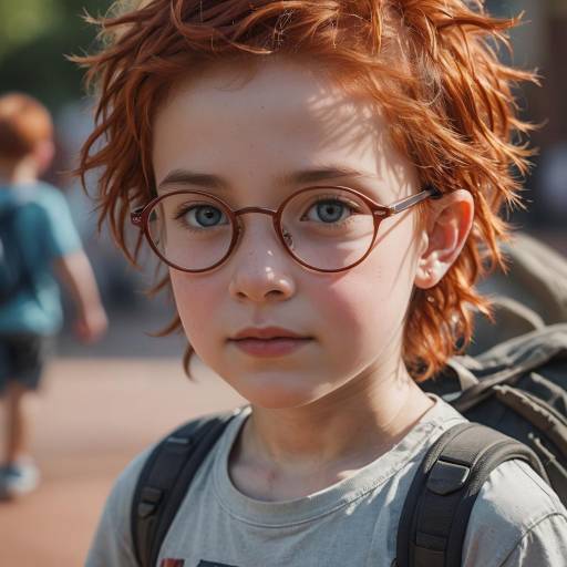 Hyper-Realistic Portrait of Young Child