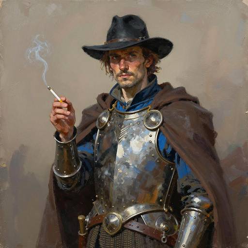 Rugged Man Portrait with Cloak
