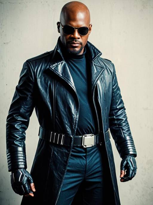 Realistic Nick Fury Cosplay Photo