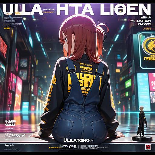 Ultra-Detailed Cyberpunk Magazine Cover