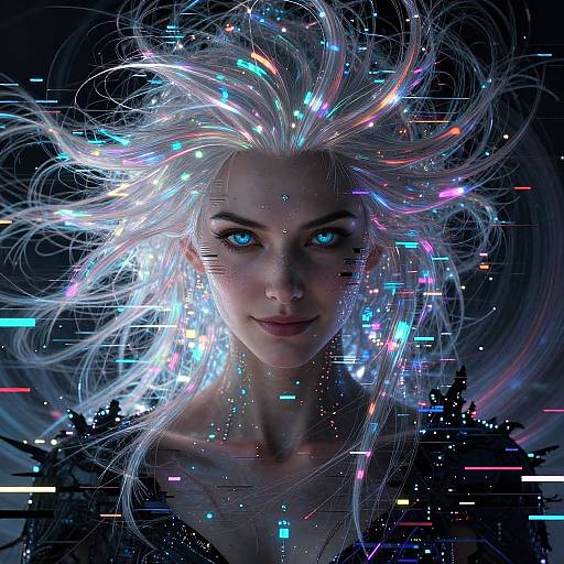 Cyberpunk Dark Angel Portrait