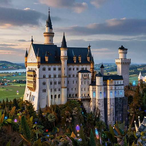 Enchanted Fantasy Castle at Twilight