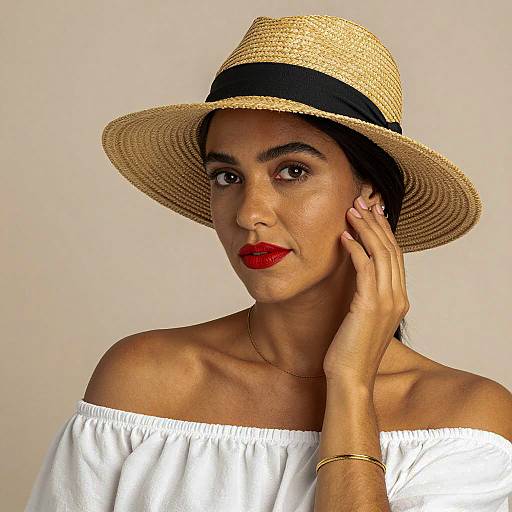 Elegant Portrait of a Woman in Hat