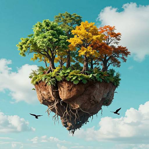 Inverted Forest on Floating Island