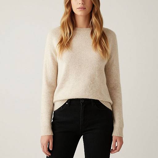 Blonde Woman in Casual Outfit