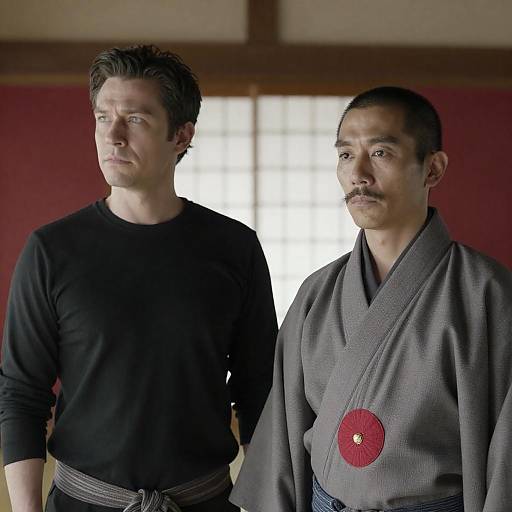 Intense Indoor Portrait of Two Men