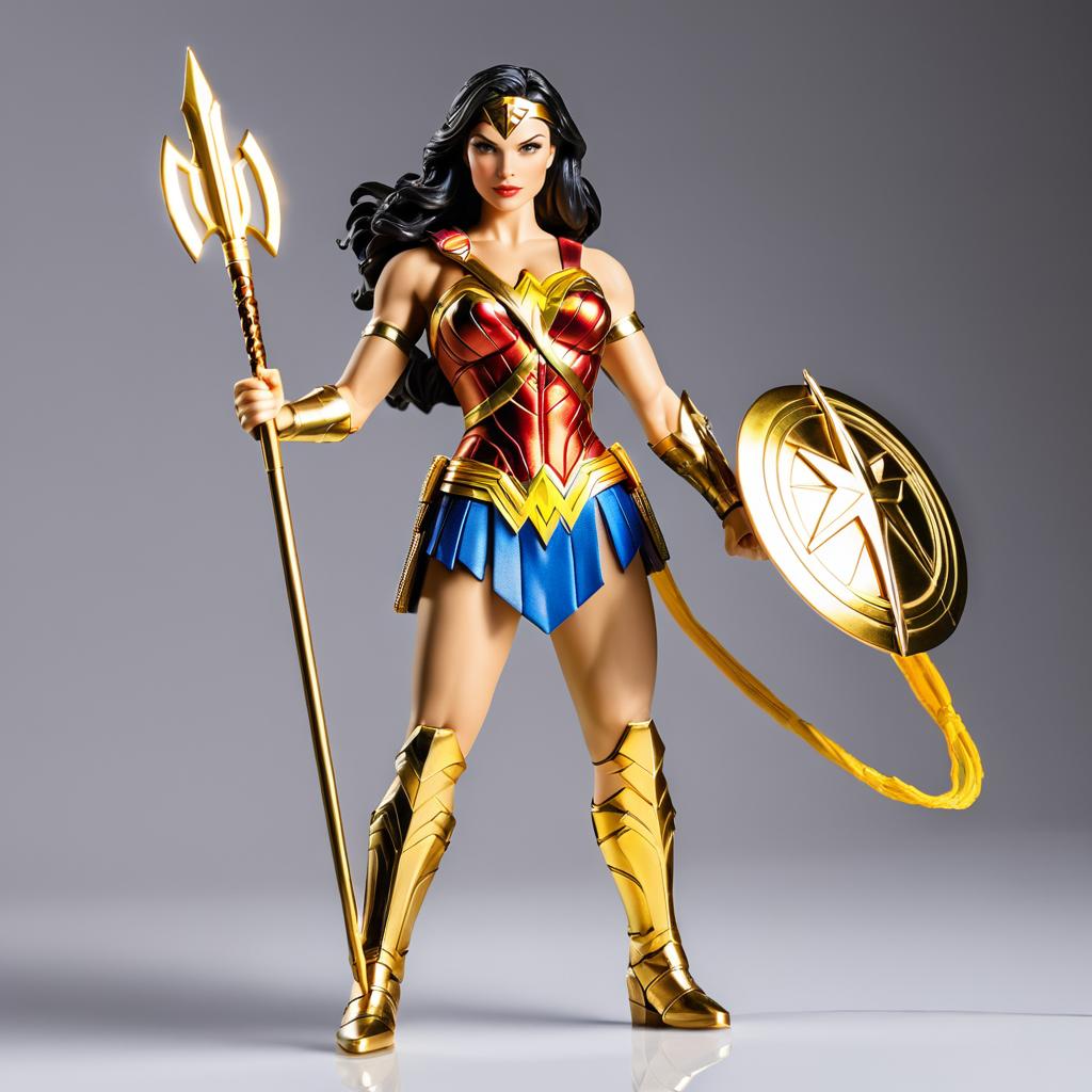 Wonder Woman Action Figure in Gold Armor