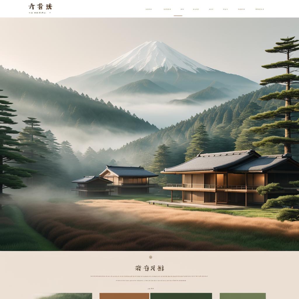 Cinematic Japanese Mountain Lodge Design