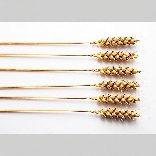 Minimalist Golden Wheat Stalks Photo