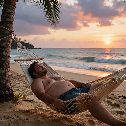 Peaceful Sunset Hammock Nap