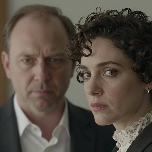 Intense Close-Up Portrait of a Couple