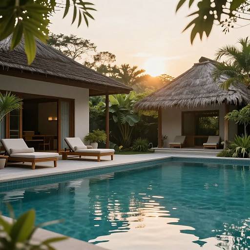 Ethereal Poolside Serenity Retreat