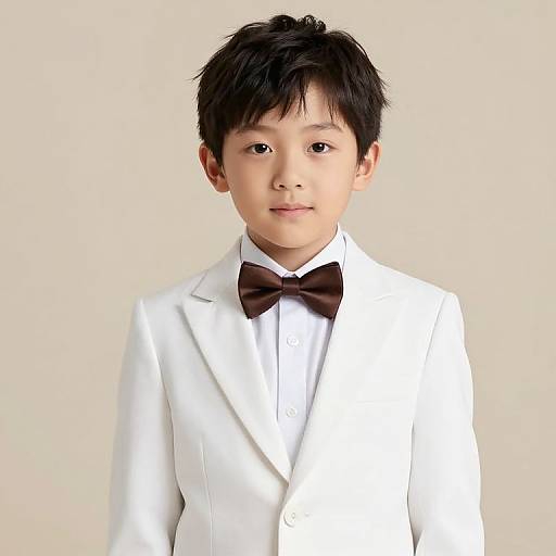 Boy in White Suit Wedding Outfit