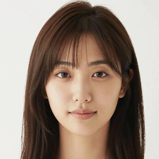 Portrait of Asian Woman with Natural Beauty