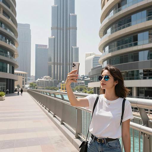 Urban Selfie: Modern Architecture and Sunshine