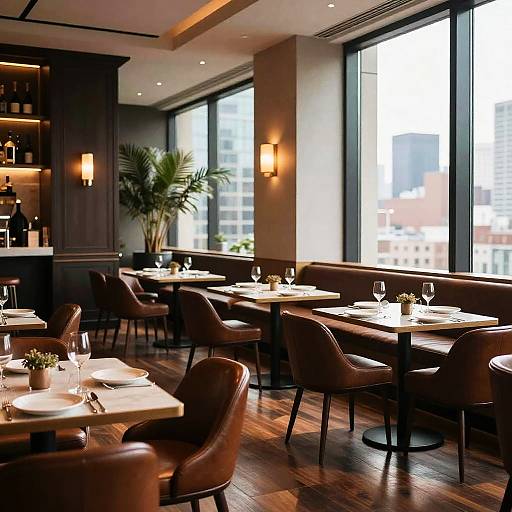 Modern Upscale Restaurant Interior