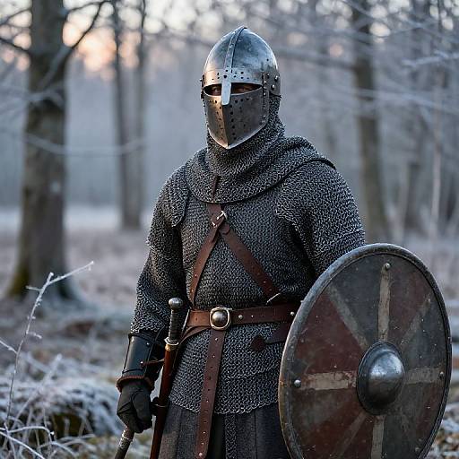 Shield Maiden in Frosty Dawn Armor