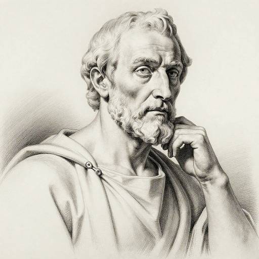 Michelangelo Style Wise Elder Drawing