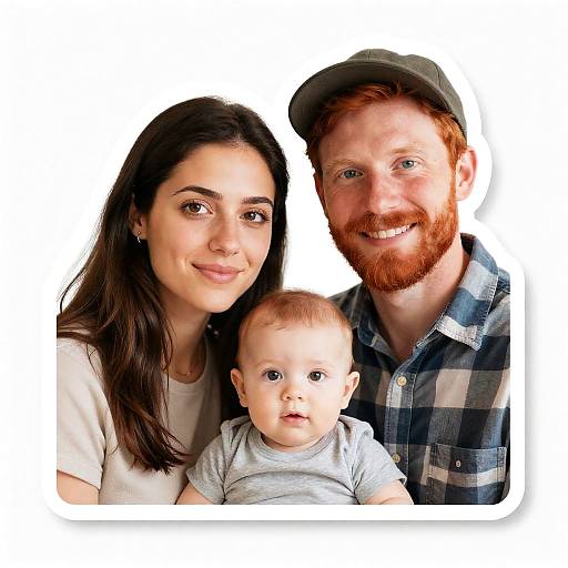 Realistic Family Eco-Friendly Sticker
