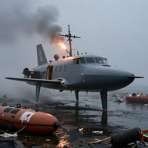 Sallow Flare Hydrogen-Hybrid Hydrofoil Wreckage