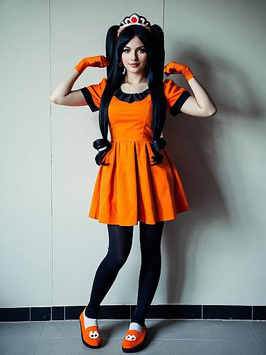 Cosplay photo of ashley (warioware). Costume clothes