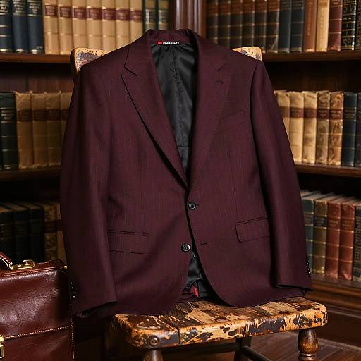 Snazzy Suit in Antique Library