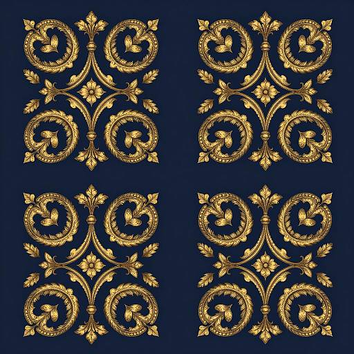 Intricate Renaissance Scrollwork Design