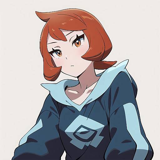 Illustration of Arezu (pokemon), pokemon in the style of Youkan