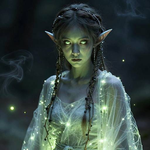 Ghostly Lightweaver with Braided Hair