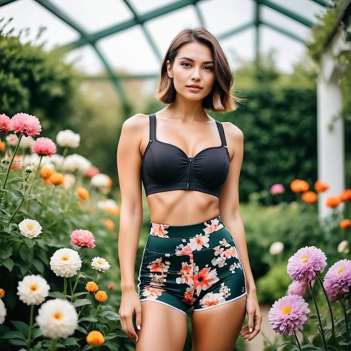 Whimsical Fashion Editorial with Confident Style