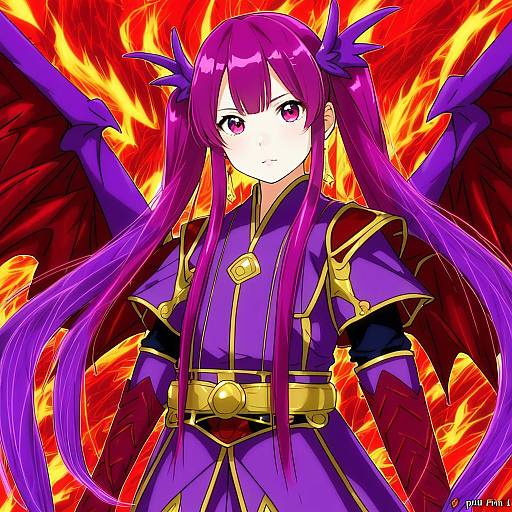 Illustration of Myrrh (fire emblem), fire emblem in the style of Funi mu9