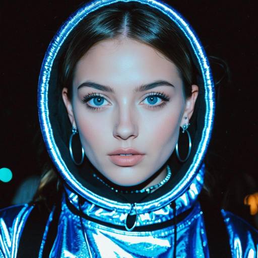 Iridescent Rave Costume with Jewelry
