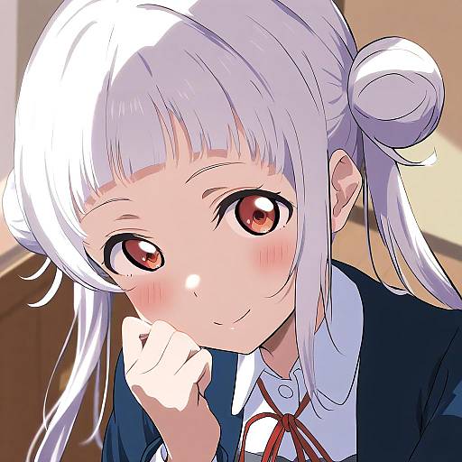 Illustration of Arashi chisato, love live! in the style of 774 (nanashi)